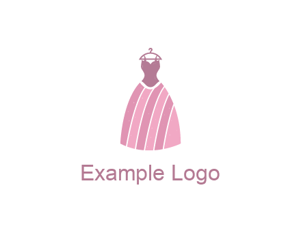 lady dress hanging on hanger