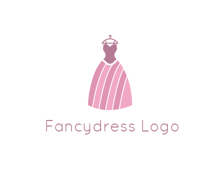 lady dress hanging on hanger