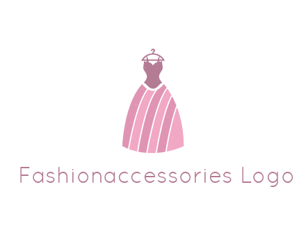 lady dress hanging on hanger