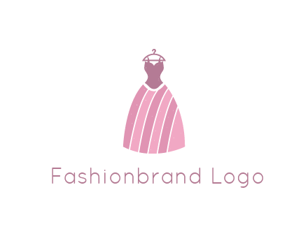 lady dress hanging on hanger