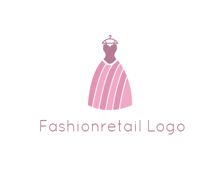 lady dress hanging on hanger