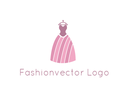 lady dress hanging on hanger