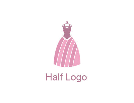 lady dress hanging on hanger