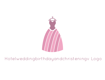 lady dress hanging on hanger