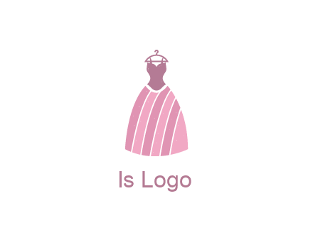 lady dress hanging on hanger
