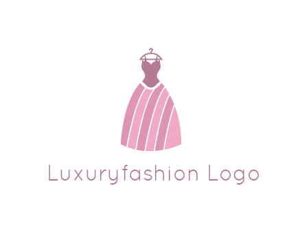 lady dress hanging on hanger