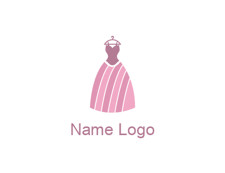 lady dress hanging on hanger