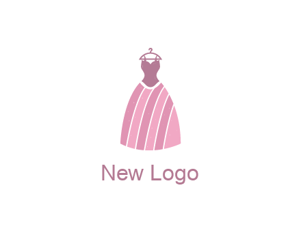 lady dress hanging on hanger