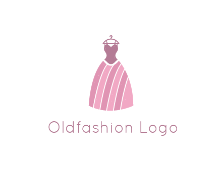 lady dress hanging on hanger