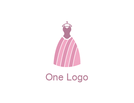 lady dress hanging on hanger
