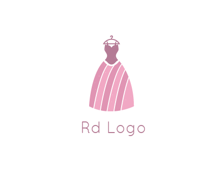 lady dress hanging on hanger