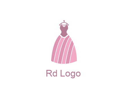 lady dress hanging on hanger