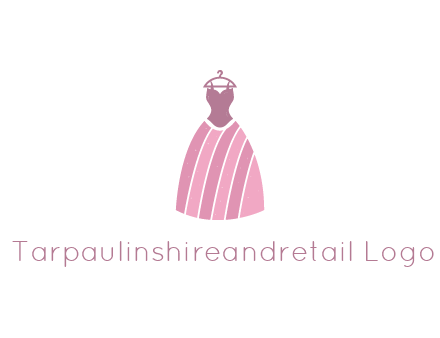lady dress hanging on hanger