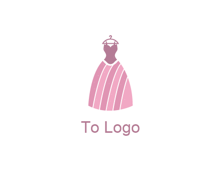 lady dress hanging on hanger
