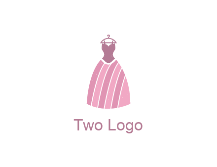 lady dress hanging on hanger