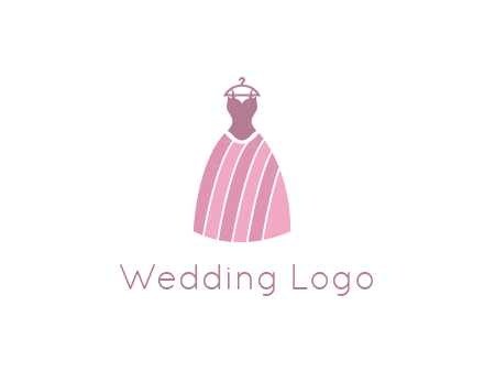 lady dress hanging on hanger