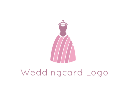 lady dress hanging on hanger