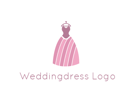 lady dress hanging on hanger