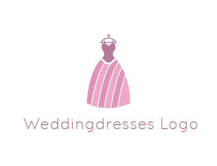 lady dress hanging on hanger