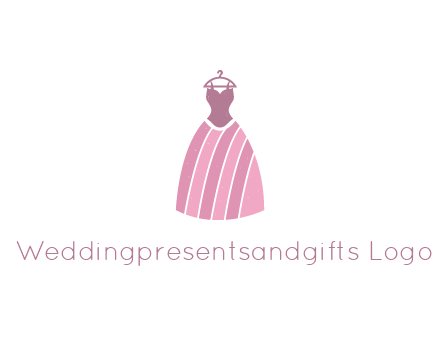 lady dress hanging on hanger