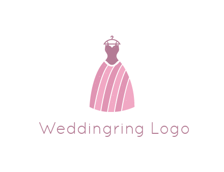 lady dress hanging on hanger