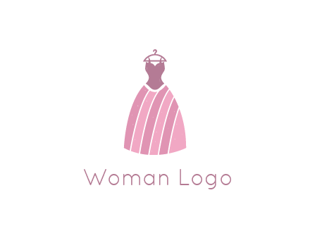 lady dress hanging on hanger