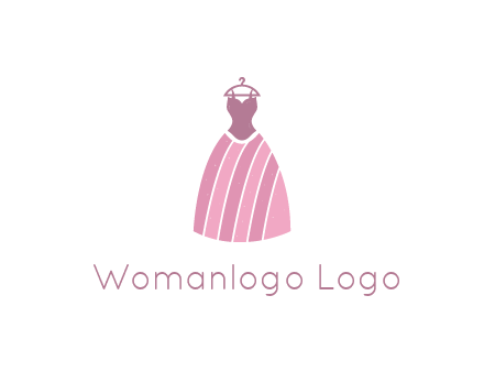 lady dress hanging on hanger