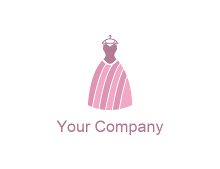 lady dress hanging on hanger