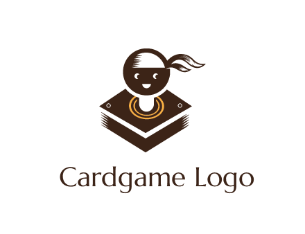 gaming joystick with face wearing bandana