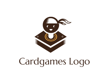 gaming joystick with face wearing bandana