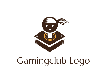 gaming joystick with face wearing bandana