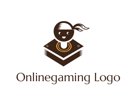 gaming joystick with face wearing bandana