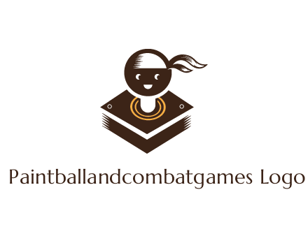 gaming joystick with face wearing bandana
