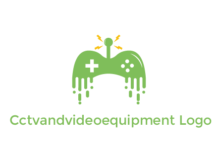 gaming controller with drip effect and bolts