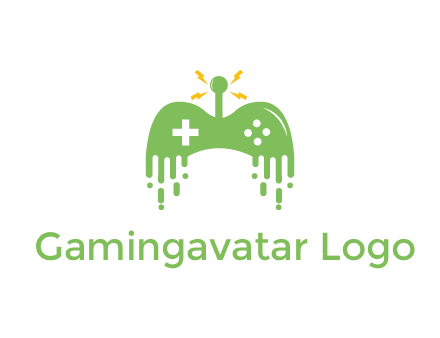 gaming controller with drip effect and bolts