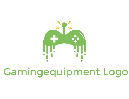 gaming controller with drip effect and bolts
