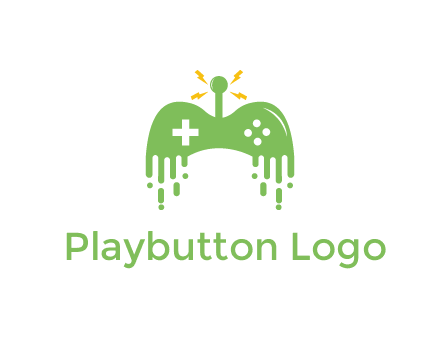 gaming controller with drip effect and bolts