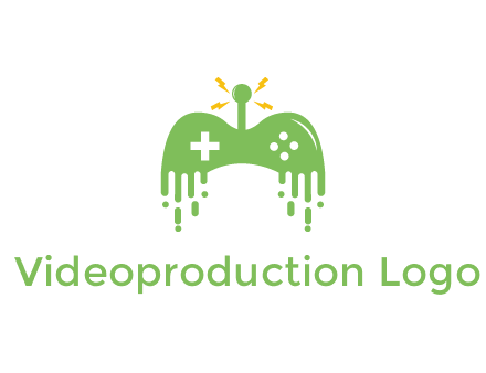 gaming controller with drip effect and bolts
