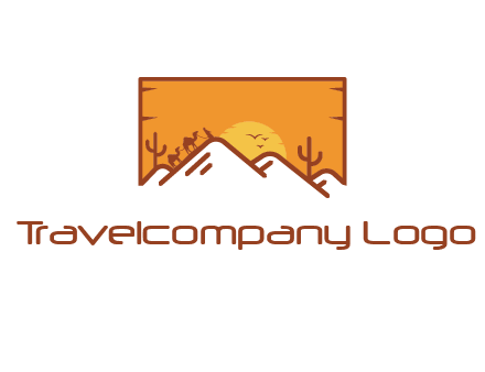 negative spacing mountains in desert background