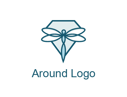 diamond behind dragonfly
