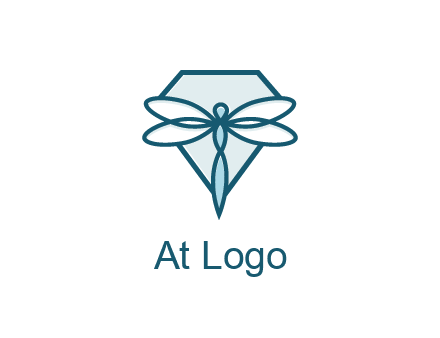 diamond behind dragonfly