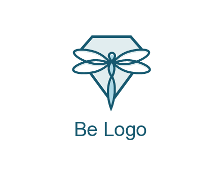 diamond behind dragonfly