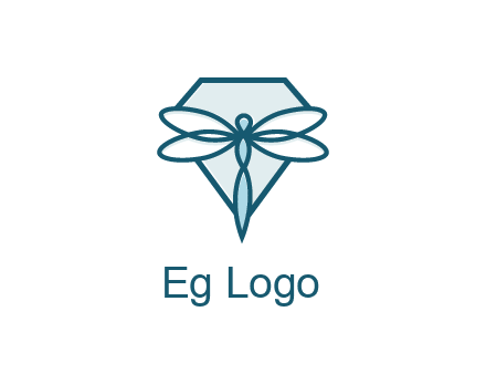 diamond behind dragonfly