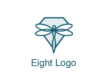 diamond behind dragonfly