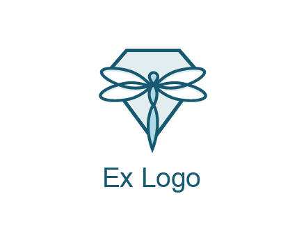 diamond behind dragonfly