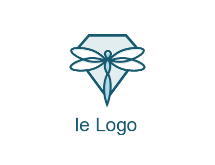 diamond behind dragonfly