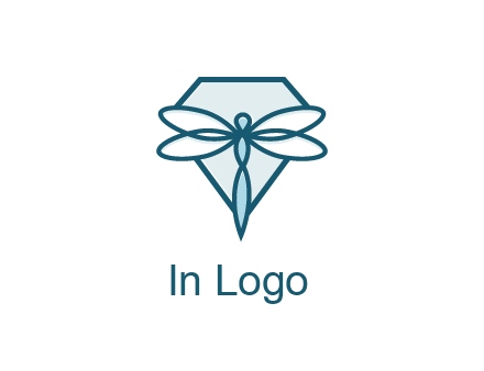 diamond behind dragonfly