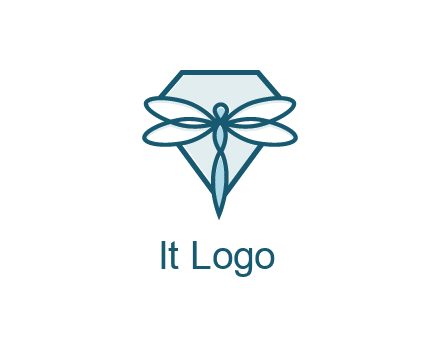 diamond behind dragonfly