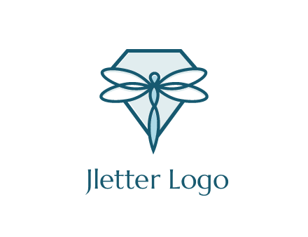 diamond behind dragonfly