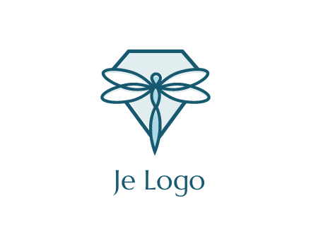 diamond behind dragonfly